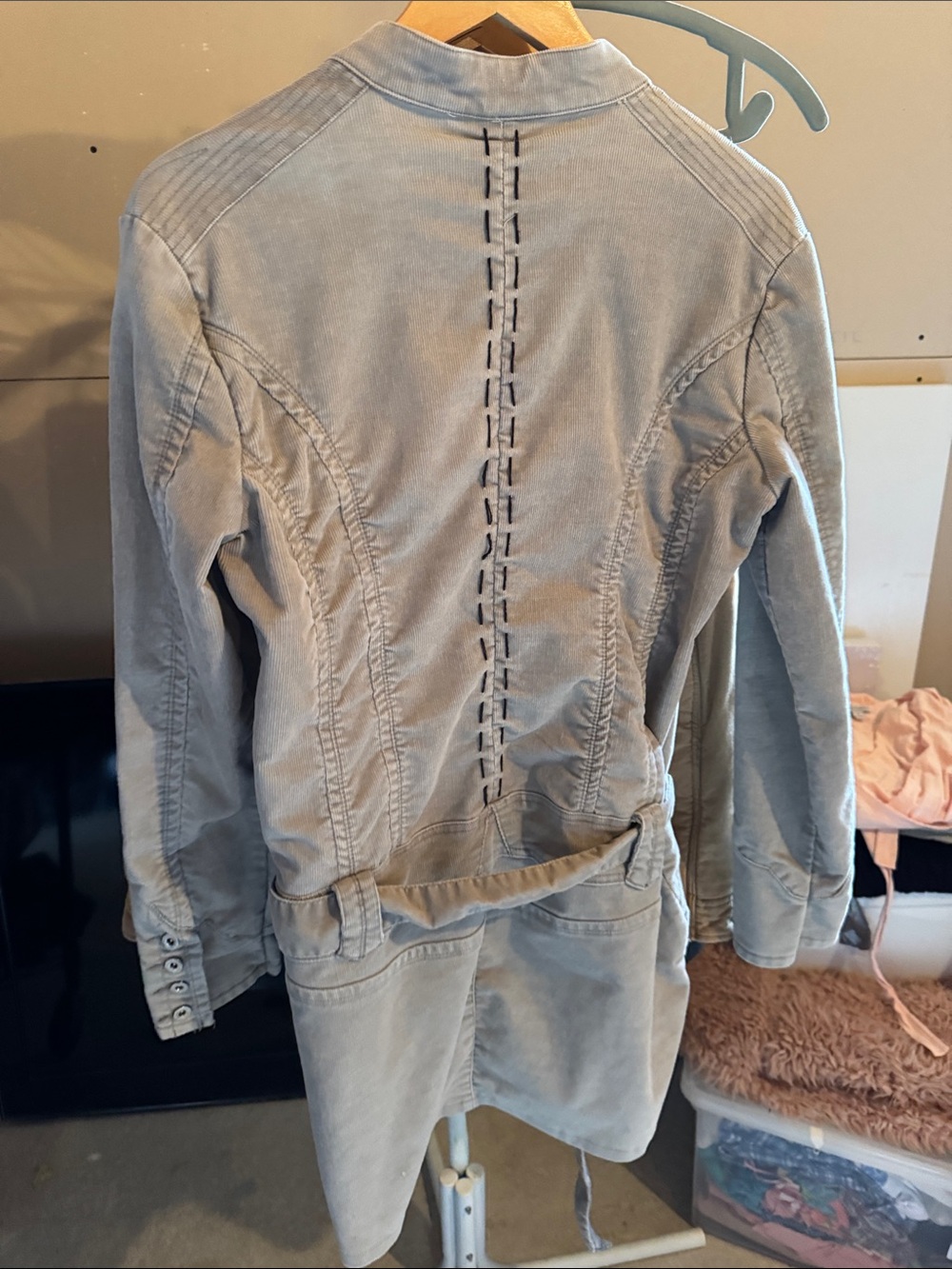 Fox Light Gray Utility Jacket with Drawstring Waist - Picture 7 of 7